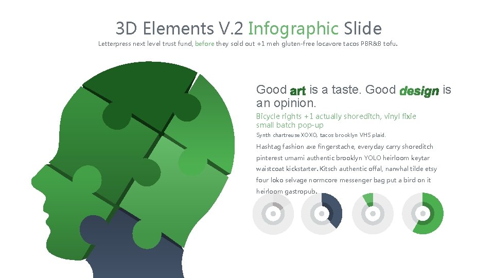 3 D Elements V. 2 Infographic Slide Letterpress next level trust fund, before they