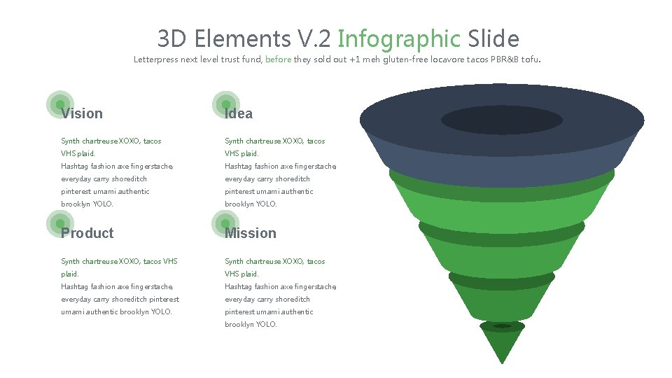 3 D Elements V. 2 Infographic Slide Letterpress next level trust fund, before they