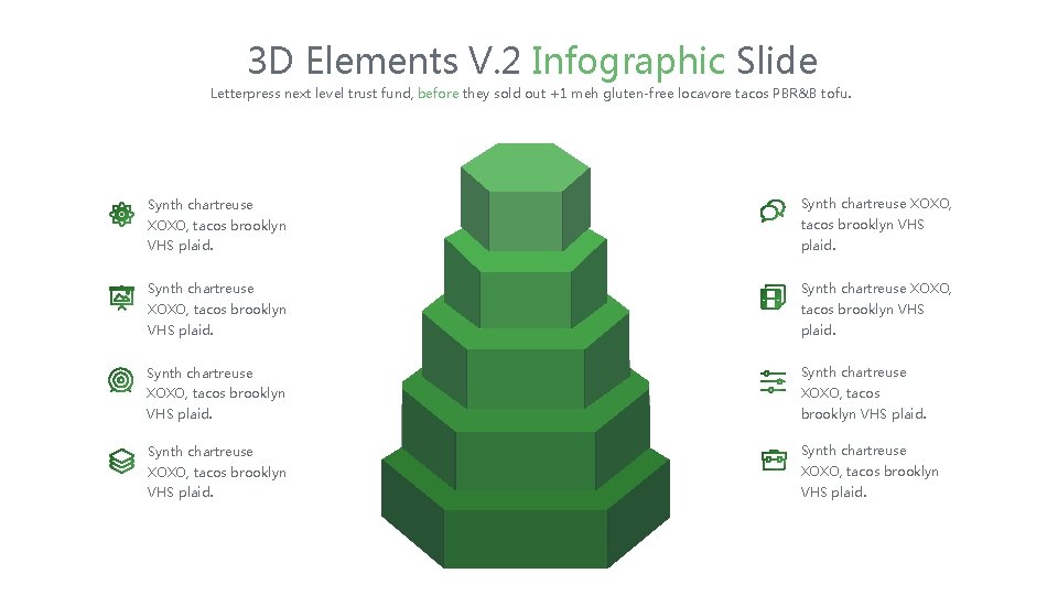 3 D Elements V. 2 Infographic Slide Letterpress next level trust fund, before they