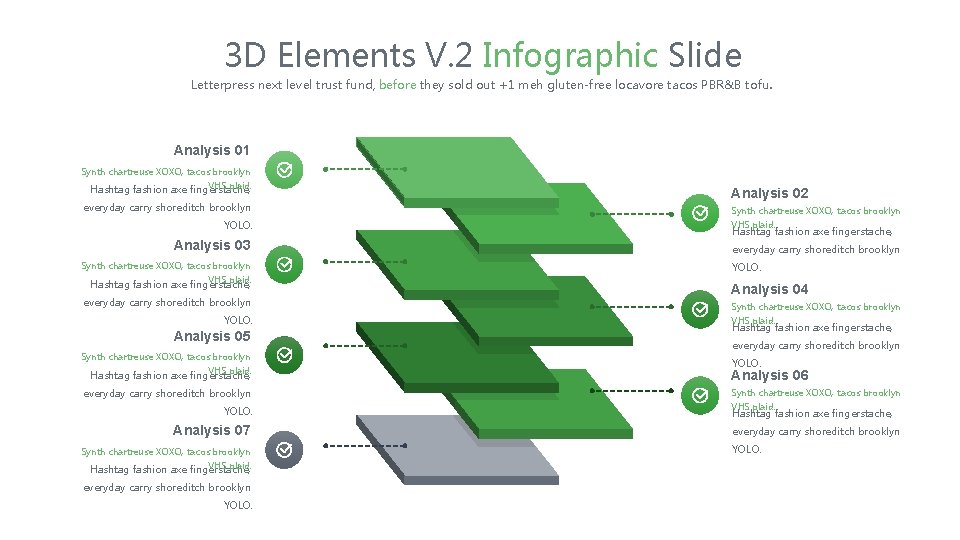 3 D Elements V. 2 Infographic Slide Letterpress next level trust fund, before they