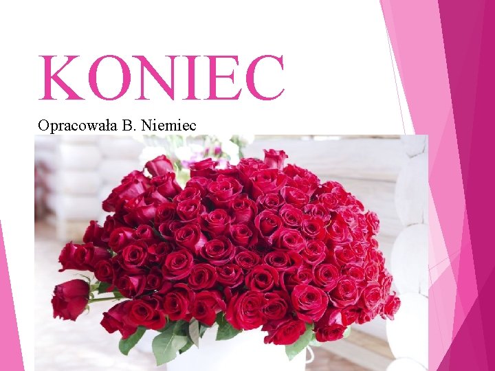 KONIEC Opracowała B. Niemiec 