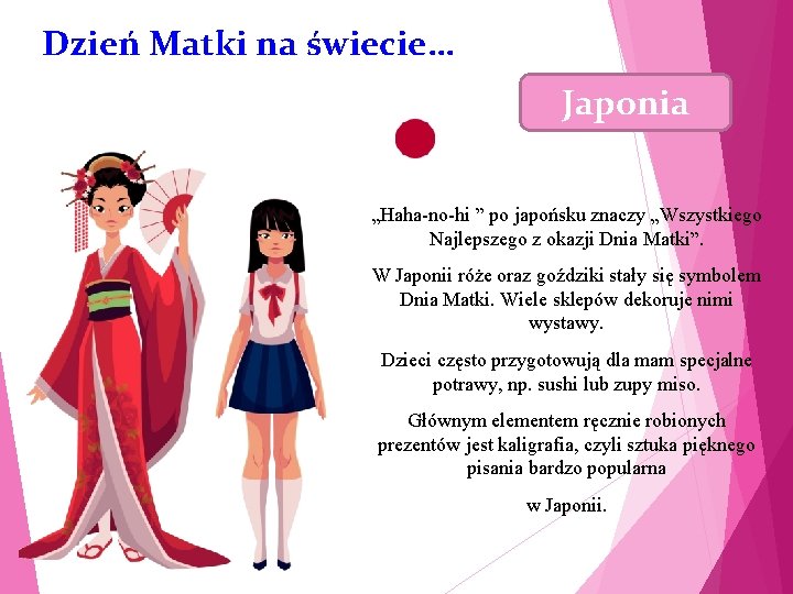 Dzień Matki na świecie… Japonia „Haha-no-hi ” po japońsku znaczy „Wszystkiego Najlepszego z okazji