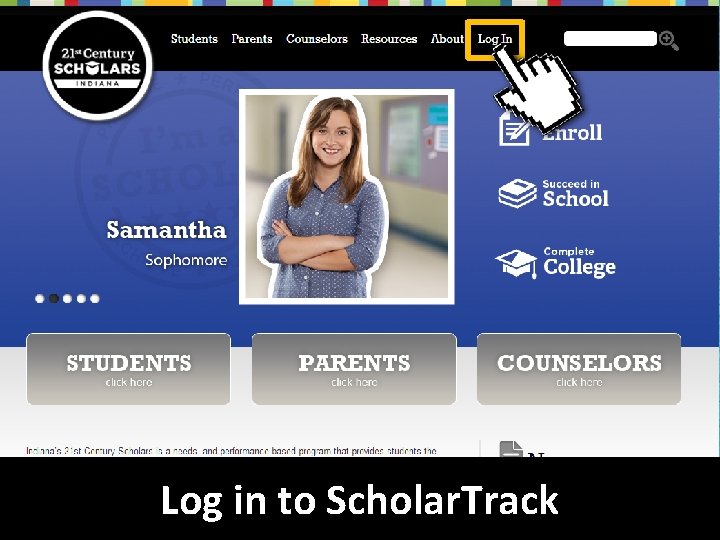 Log in to Scholar. Track 