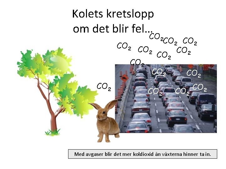 Kolets kretslopp om det blir fel… CO 2 CO CO 2 2 CO 2