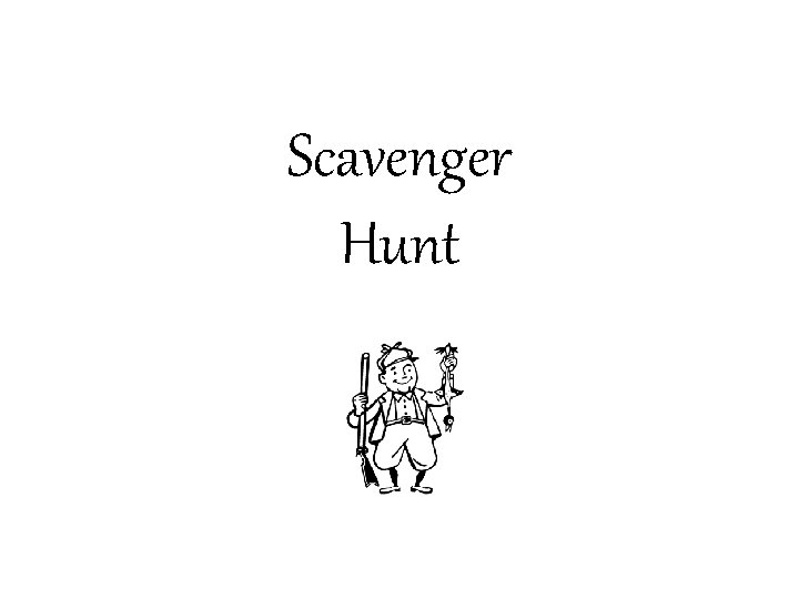 Scavenger Hunt 