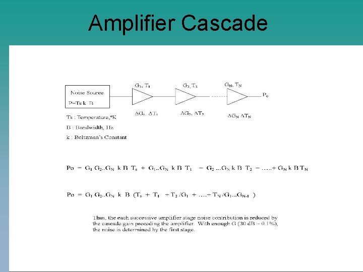 Amplifier Cascade 