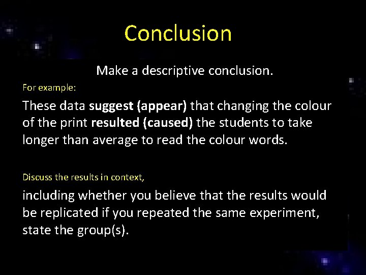 Level 2 Statistics Conduct an Experiment AS 91265