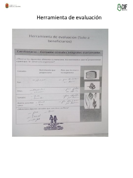Herramienta de evaluación 