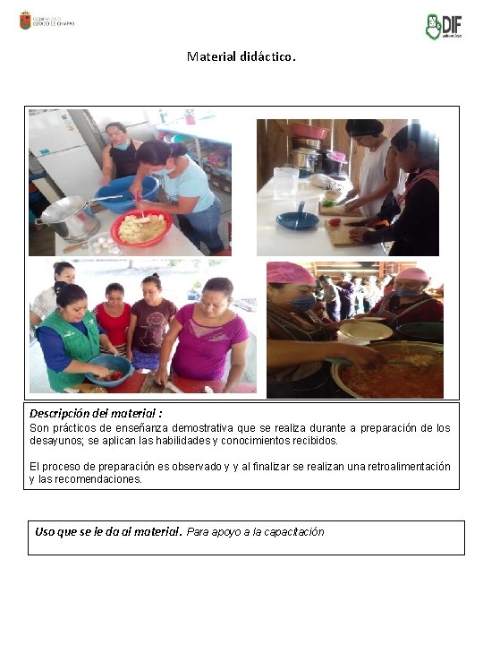 Material didáctico. Fotografía del material Descripción del material : Son prácticos de enseñanza demostrativa