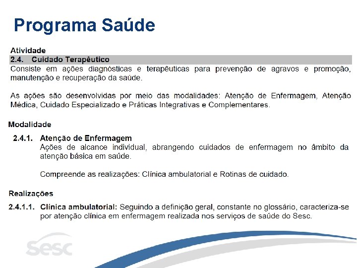 Programa Saúde 