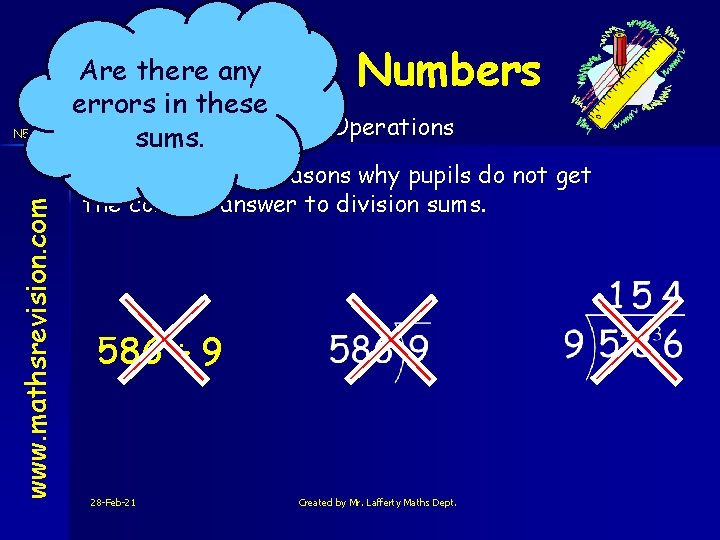 www. mathsrevision. com N 5 Num Are there any Decimal Numbers errors in these