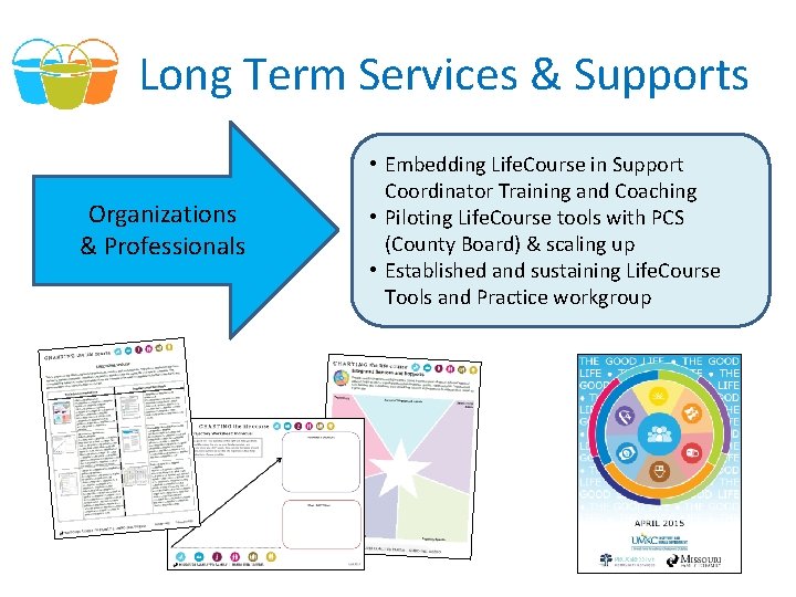 Long Term Services & Supports Organizations & Professionals • Embedding Life. Course in Support