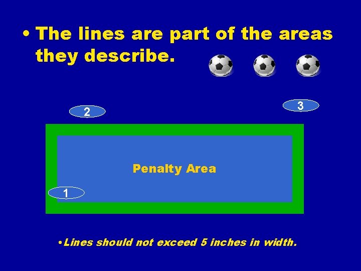  • The lines are part of the areas they describe. 3 2 Penalty