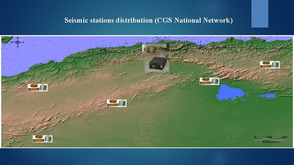 Seismic stations distribution (CGS National Network) 