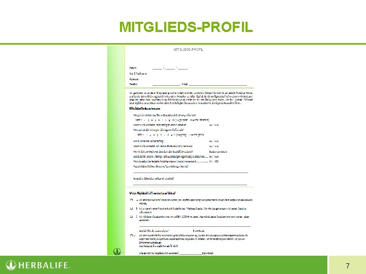 MITGLIEDS-PROFIL 7 