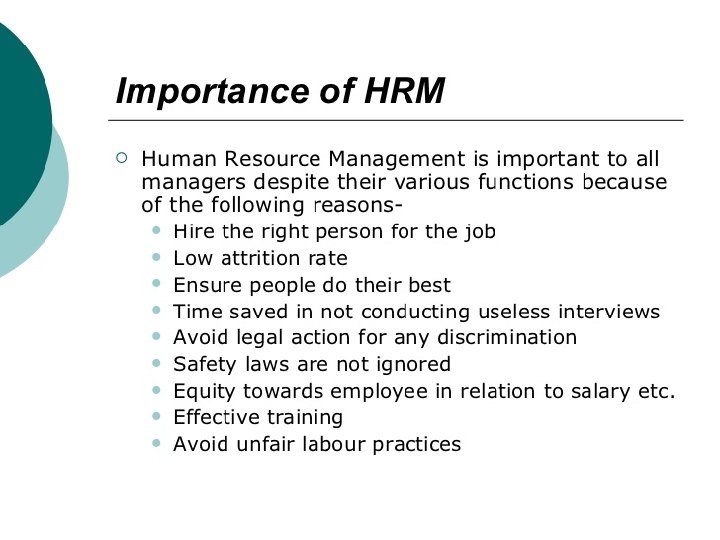 Meaning Scope Importance Of Human Resource Management By