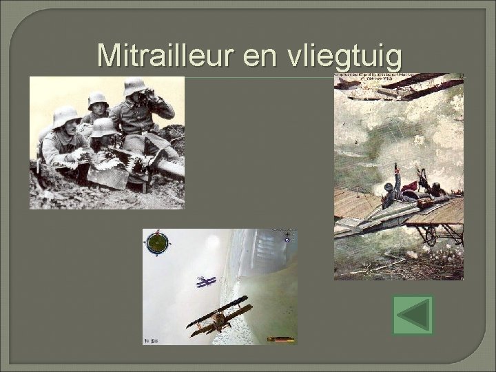 Mitrailleur en vliegtuig 