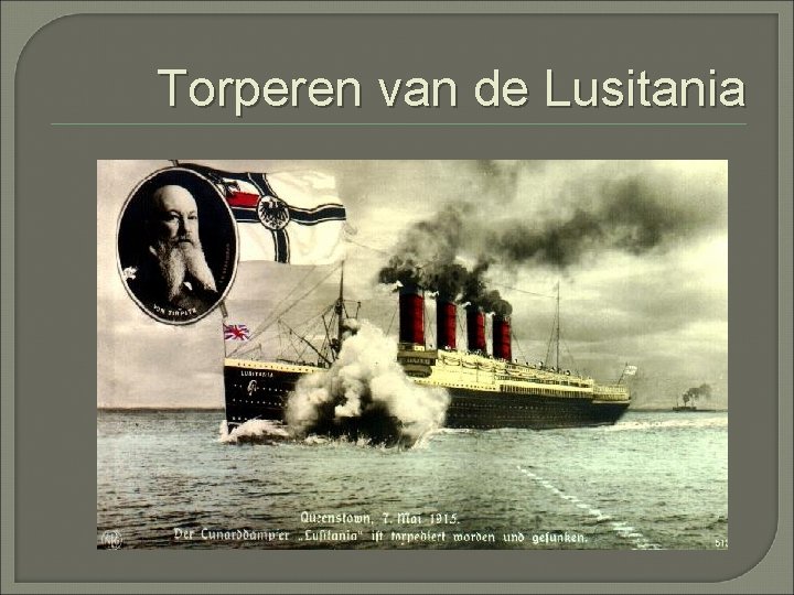 Torperen van de Lusitania 