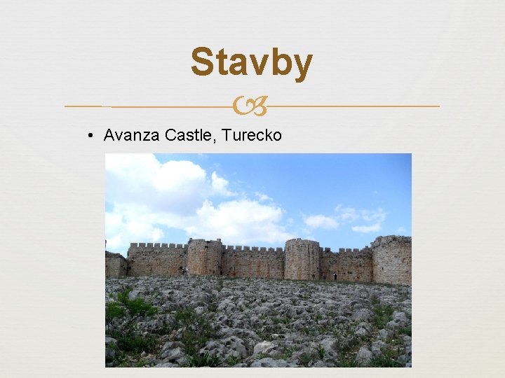 Stavby • Avanza Castle, Turecko 