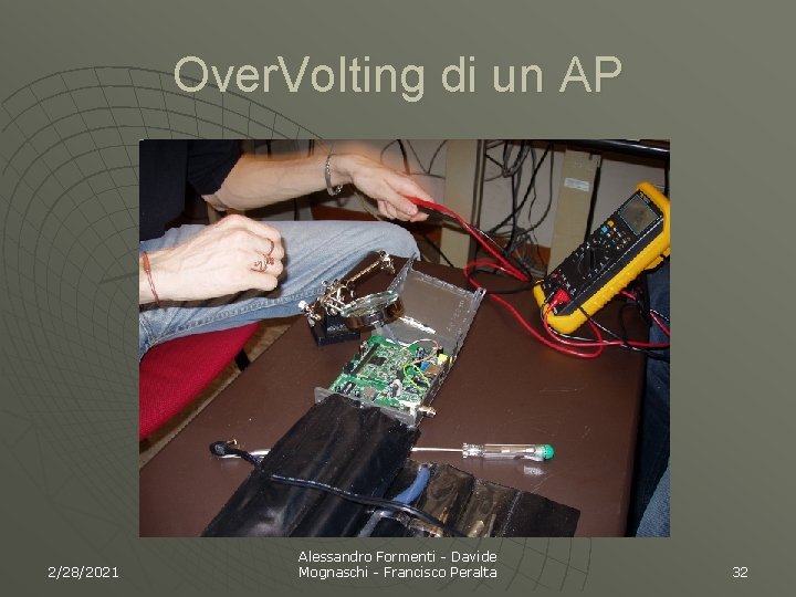 Over. Volting di un AP 2/28/2021 Alessandro Formenti - Davide Mognaschi - Francisco Peralta