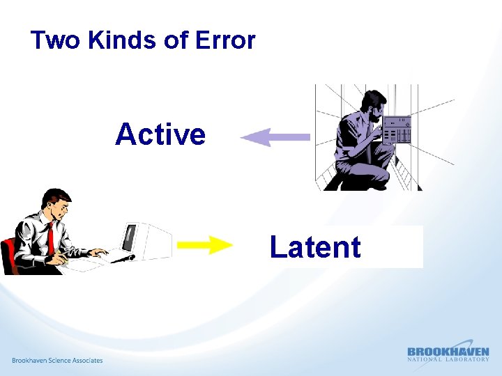 Two Kinds of Error Active Latent 