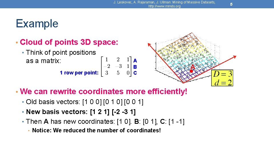 J. Leskovec, A. Rajaraman, J. Ullman: Mining of Massive Datasets, http: //www. mmds. org