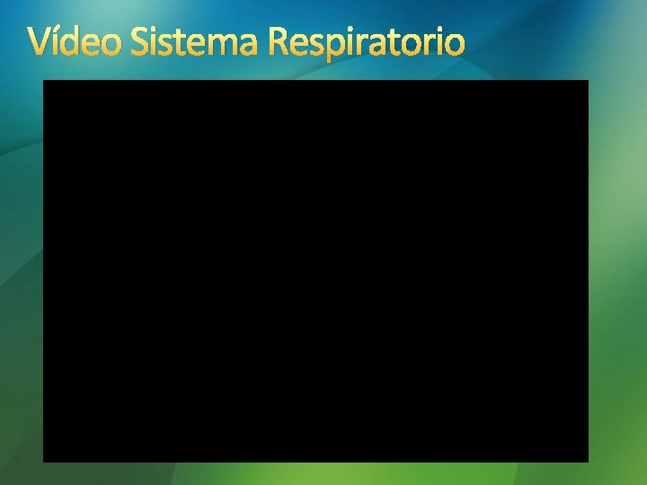 Vídeo Sistema Respiratorio Vídeo Sistema Respiratorio