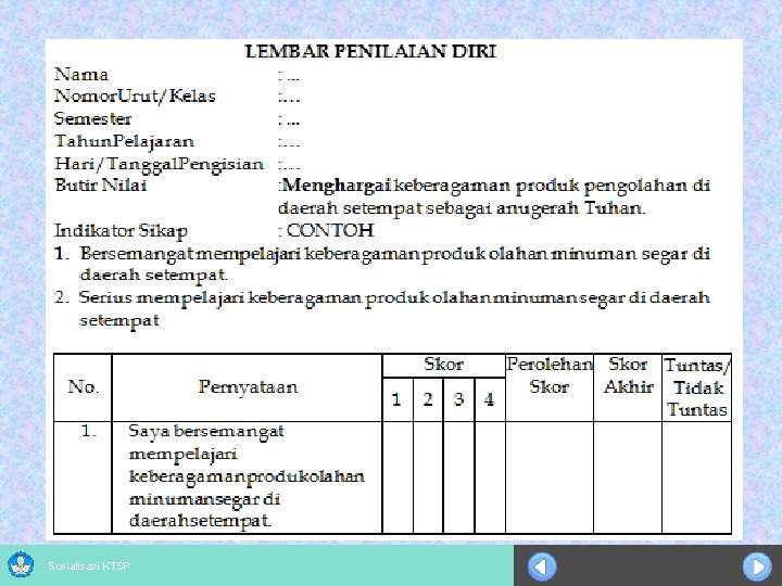 Sosialisasi KTSP 