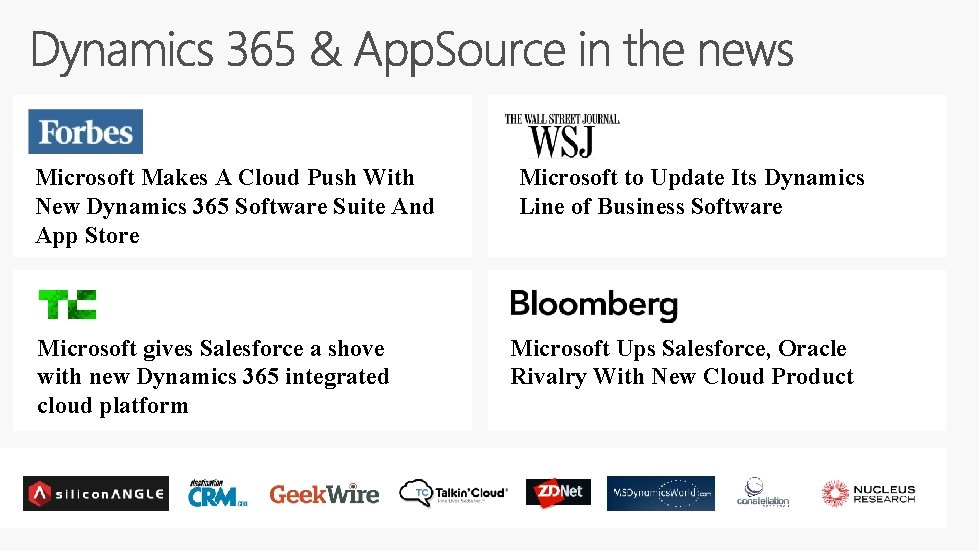 Microsoft Makes A Cloud Push With New Dynamics 365 Software Suite And App Store