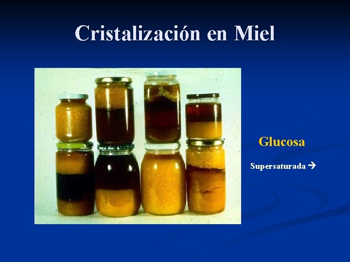 Cristalización en Miel Glucosa Supersaturada 