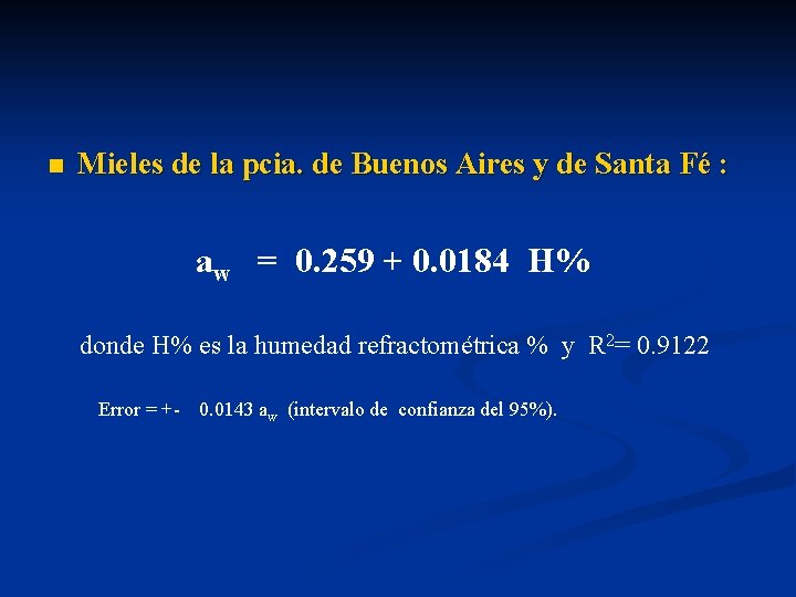 n Mieles de la pcia. de Buenos Aires y de Santa Fé : aw