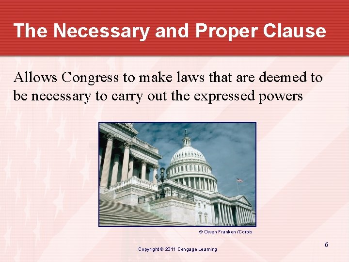 The Necessary and Proper Clause Allows Congress to make laws that are deemed to