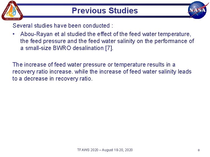 Previous Studies Several studies have been conducted : • Abou-Rayan et al studied the