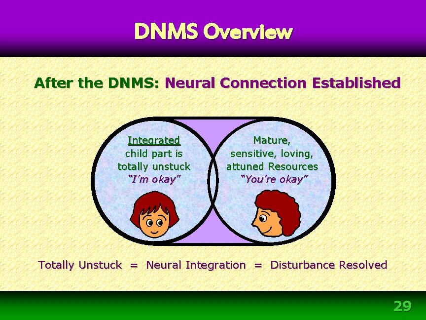 DNMS Overview After the DNMS: Neural Connection Established Integrated child part is totally unstuck DNMS Overview After the DNMS: Neural Connection Established Integrated child part is totally unstuck
