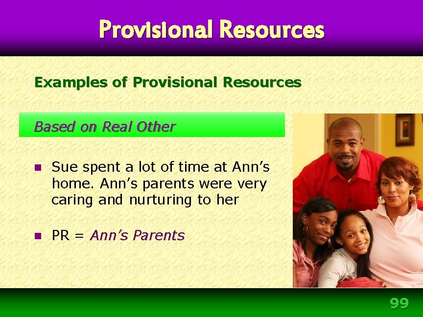 Provisional Resources Examples of Provisional Resources Based on Real Other n Sue spent a Provisional Resources Examples of Provisional Resources Based on Real Other n Sue spent a