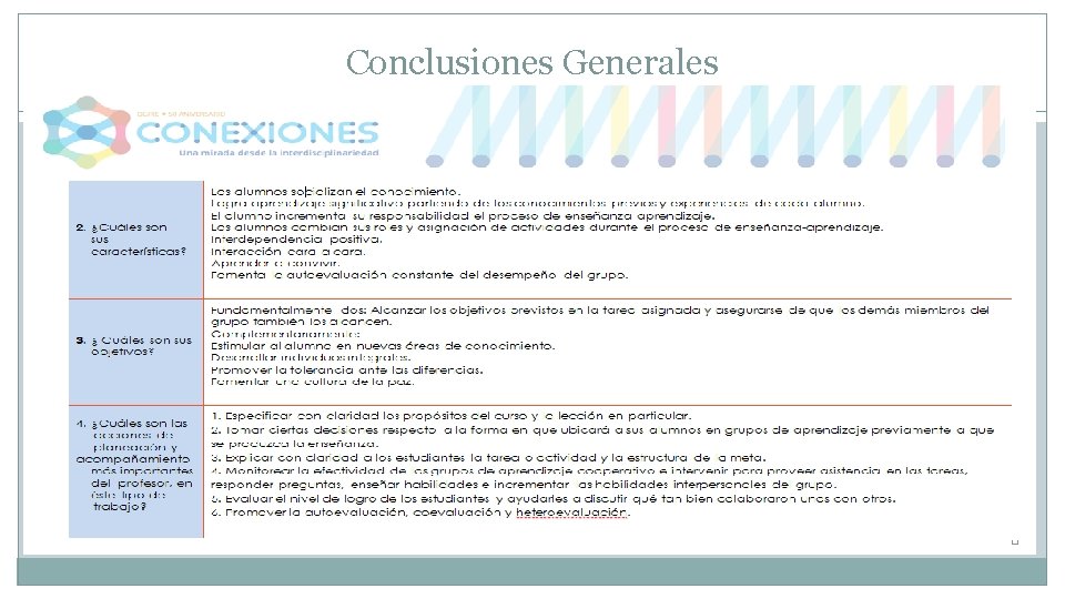 Conclusiones Generales 