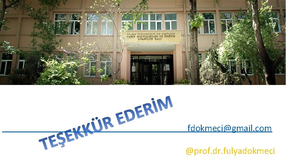 fdokmeci@gmail. com @prof. dr. fulyadokmeci 