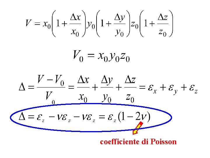 z z coefficiente di Poisson 