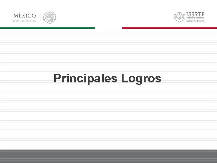 Principales Logros 