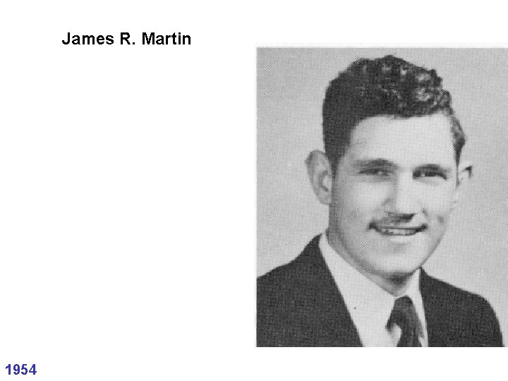 James R. Martin 1954 