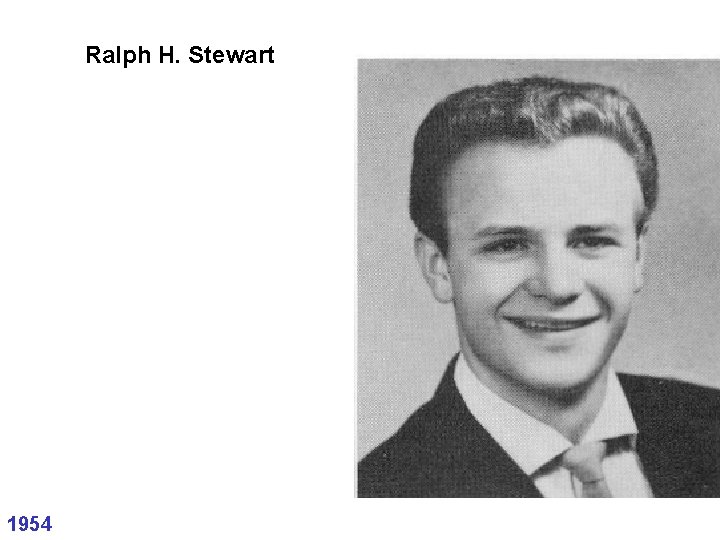 Ralph H. Stewart 1954 