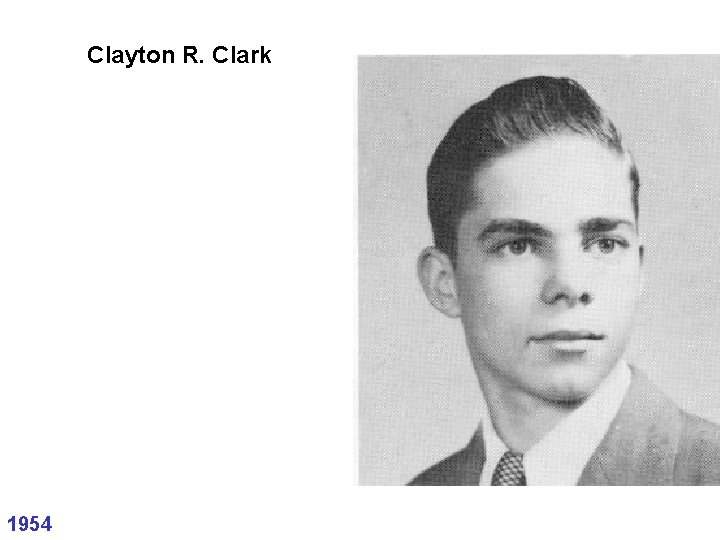 Clayton R. Clark 1954 