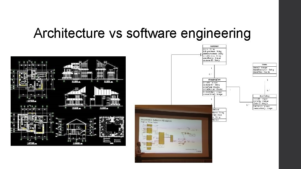 Architecture vs software engineering 