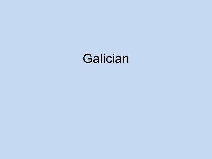 Galician 