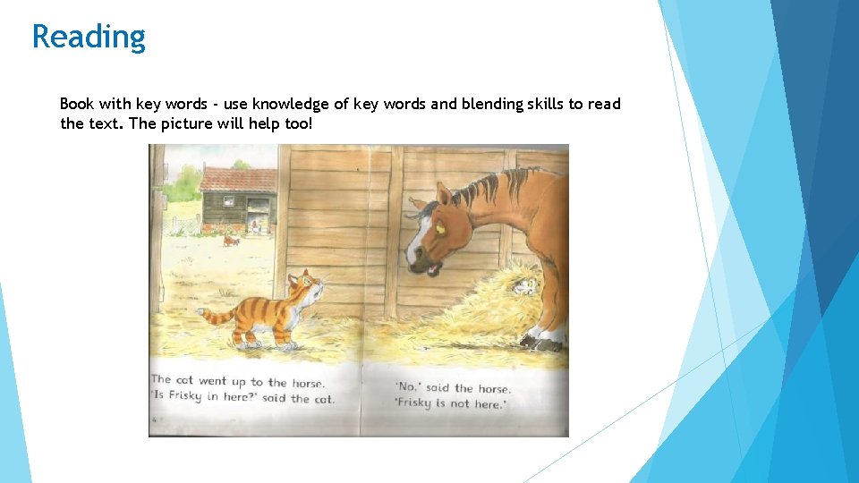 Reading Book with key words - use knowledge of key words and blending skills