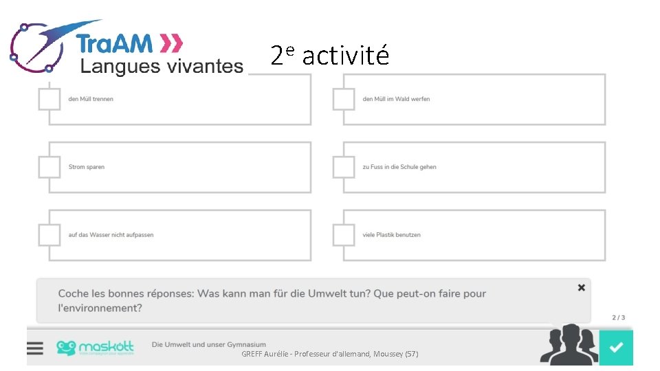 2 e activité GREFF Aurélie - Professeur d'allemand, Moussey (57) 