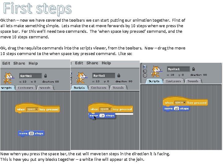 First steps Ok then – now we have covered the toolbars we can start