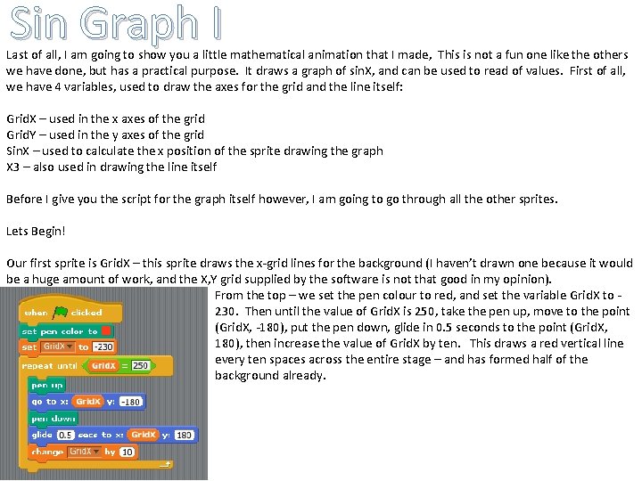 Sin Graph I Last of all, I am going to show you a little