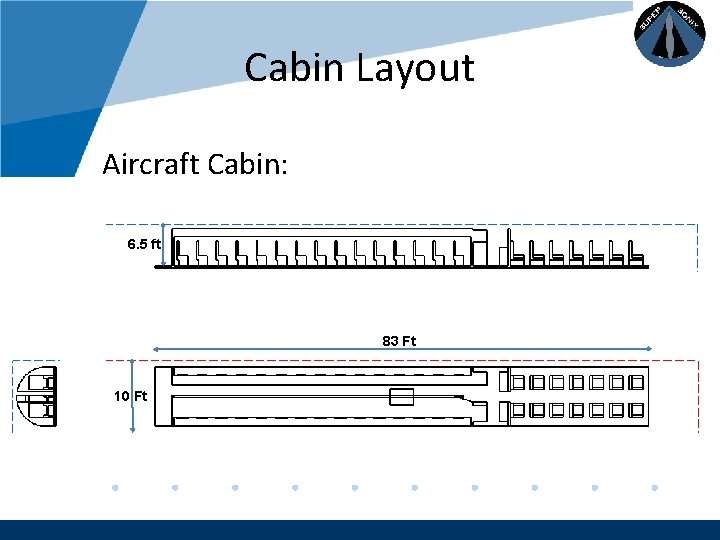 Company LOGO Cabin Layout Aircraft Cabin: 6. 5 ft 83 Ft 10 Ft www.