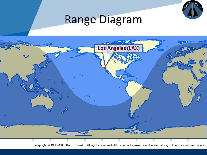 Company LOGO Range Diagram Los Angeles (LAX) Copyright © 1996 -2009, Karl L. Swartz.